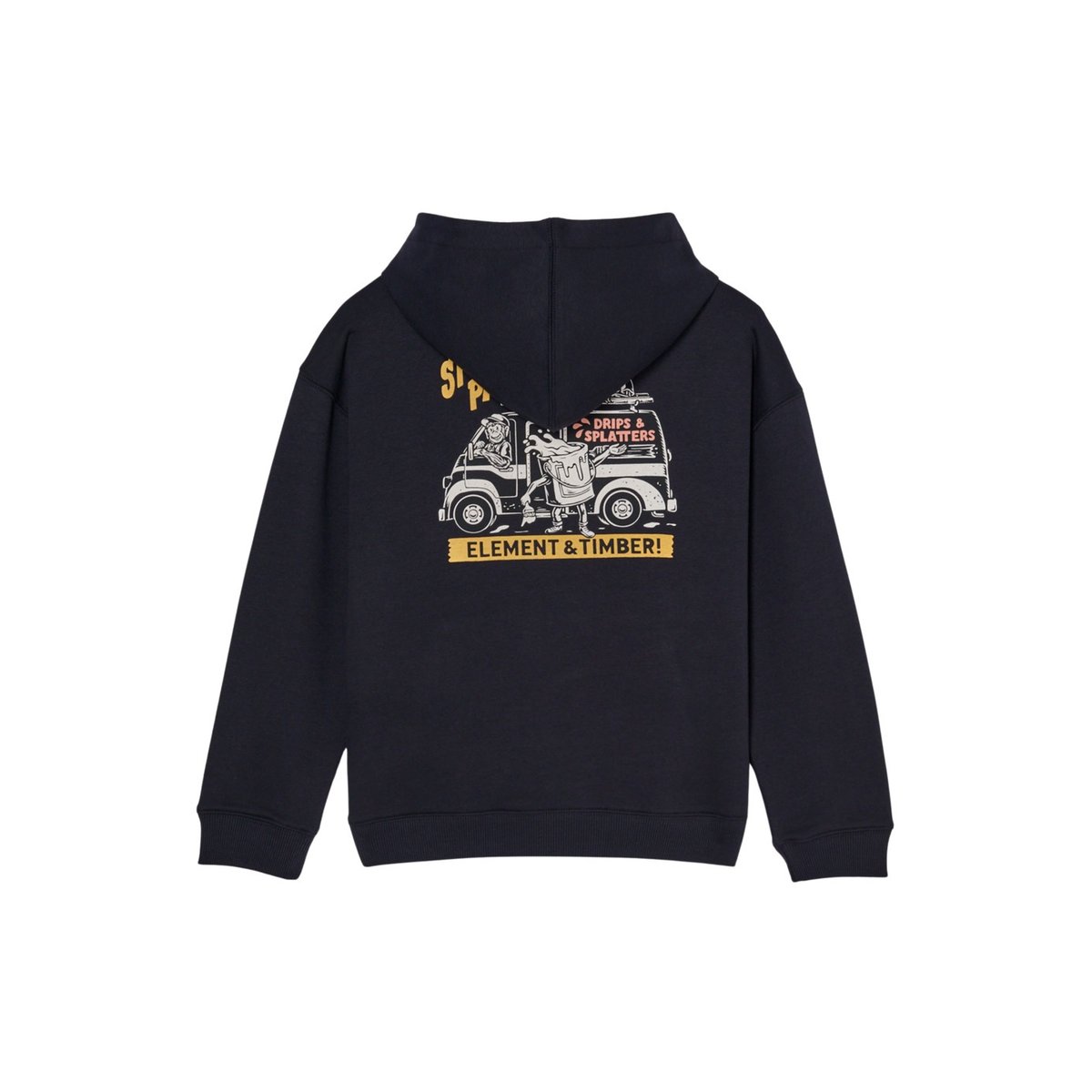 Sweat capuche TIMBER VAN noir flint black, ELEMENT