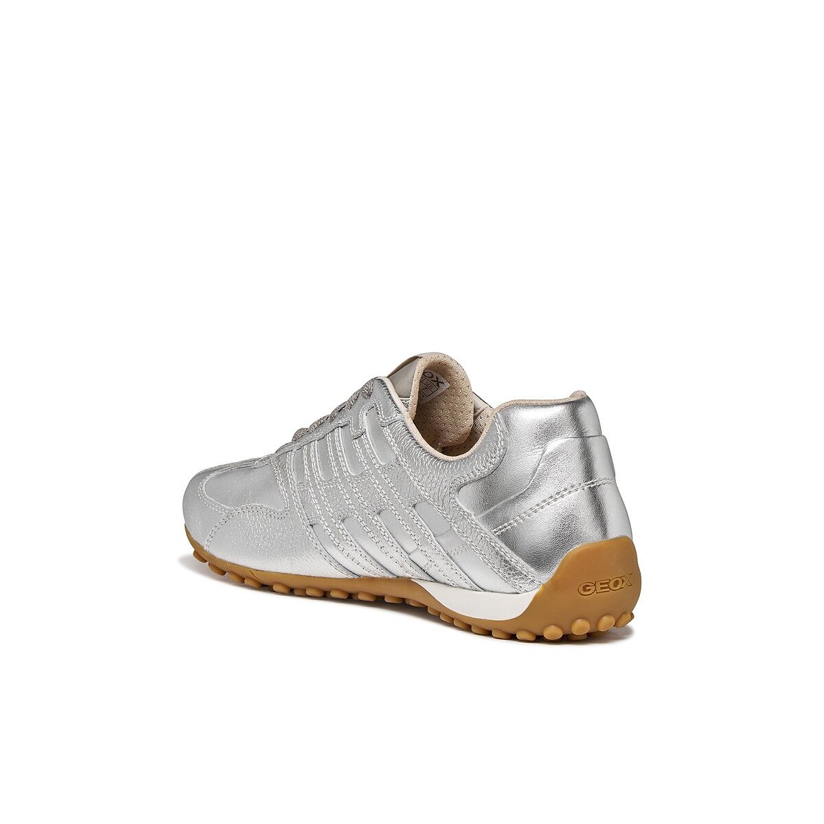 Sneakers in pelle Snake Original argent, GEOX