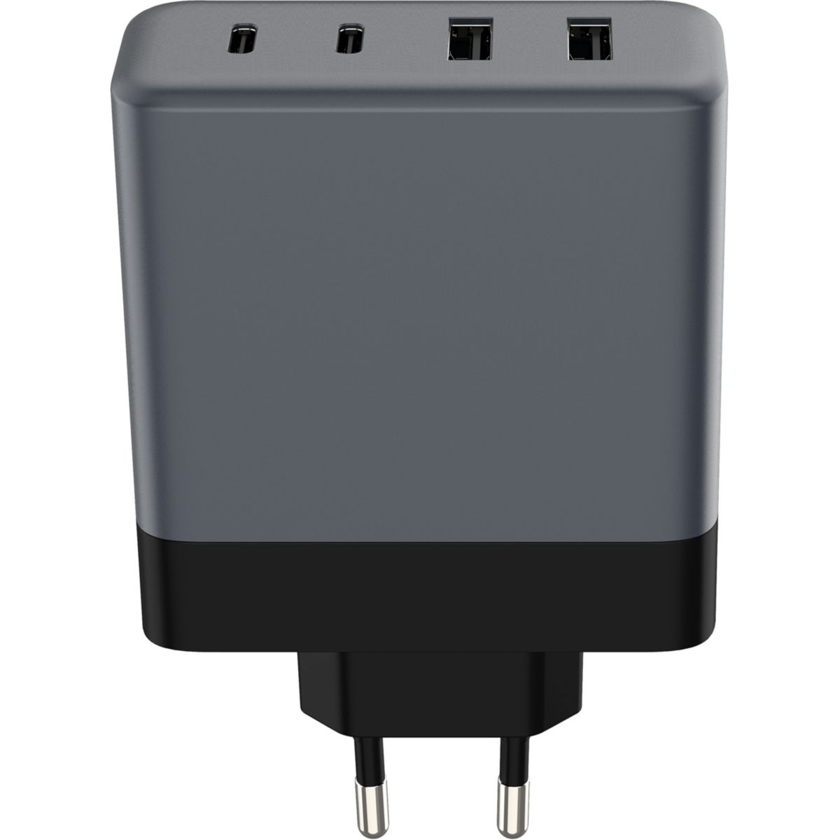 Chargeur secteur 100W GaN 2 USB-A + 2 USB-C couleur unique, ADEQWAT