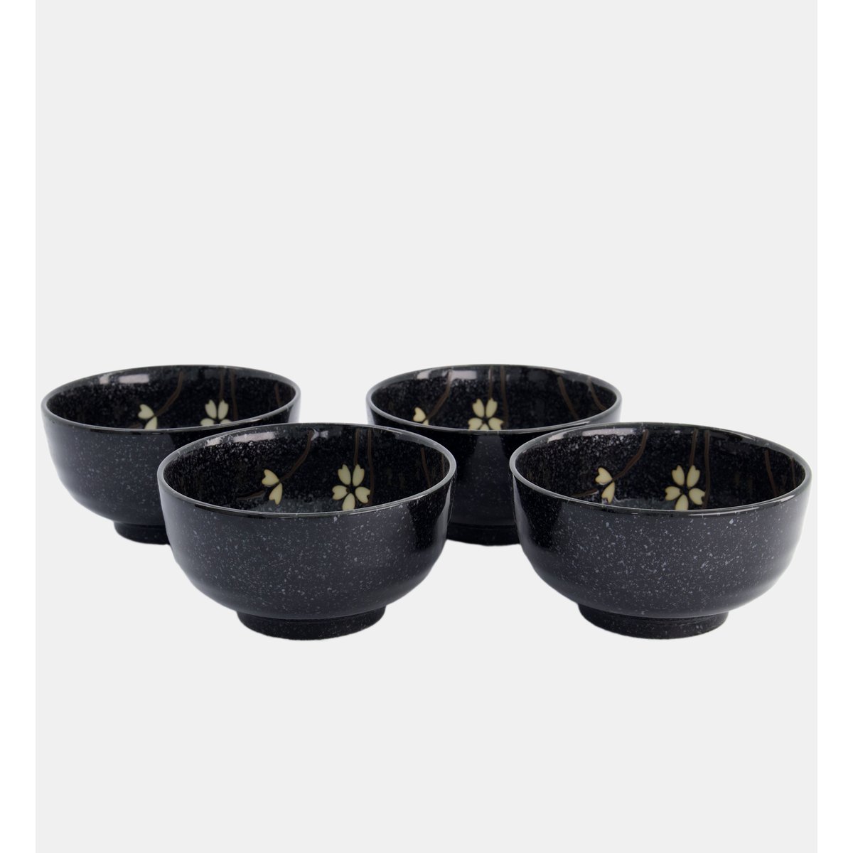 Coffret de 4 bols à riz noir, TOKYO DESIGN STUDIO