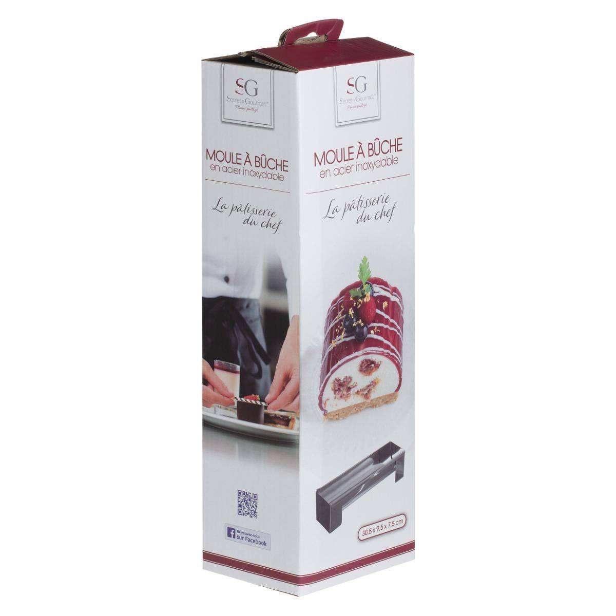 Moule à bûche en inox ESSENTIELS argent, 5FIVE SIMPLY SMART