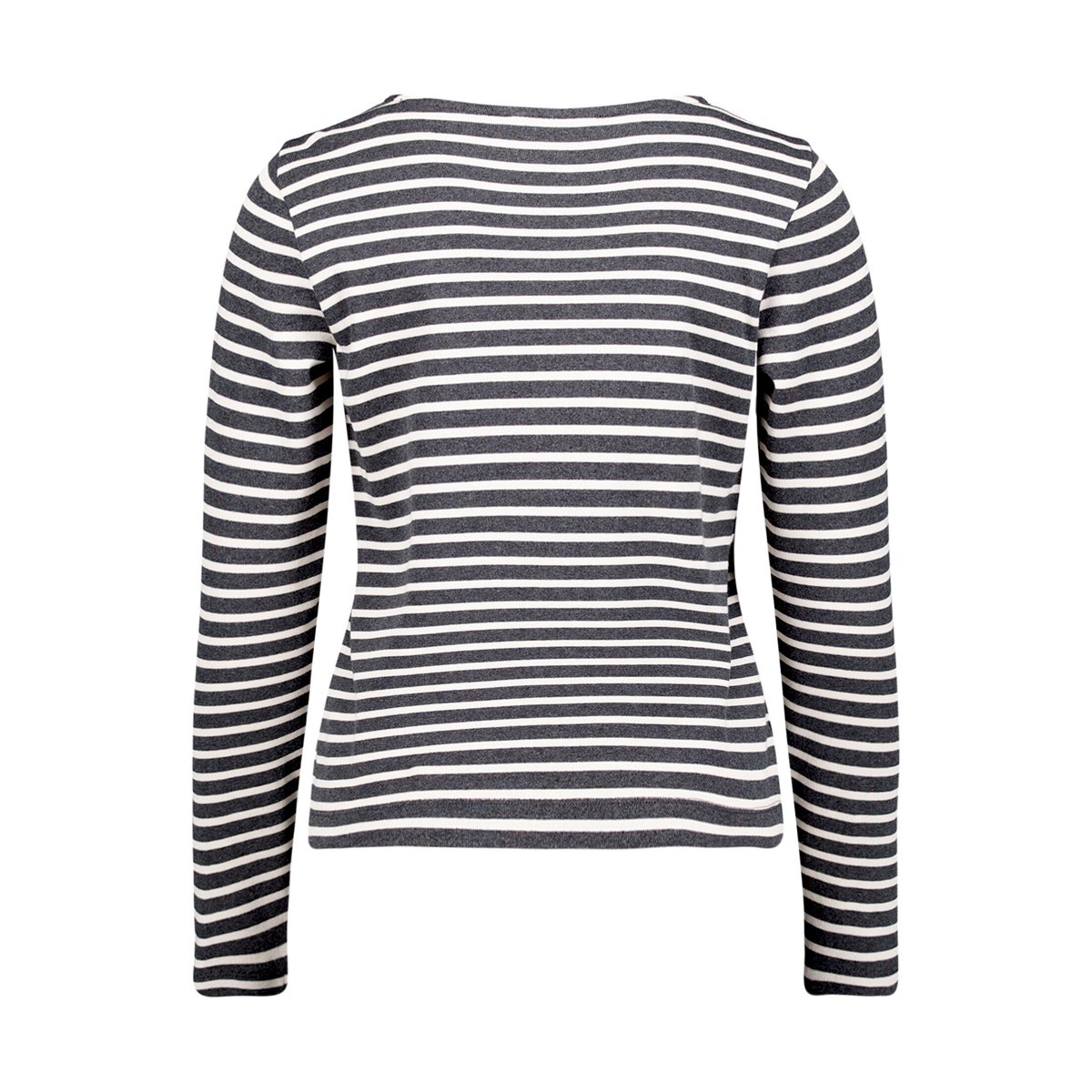 Haut casual à encolure bateau gris/blanc, BETTY & CO
