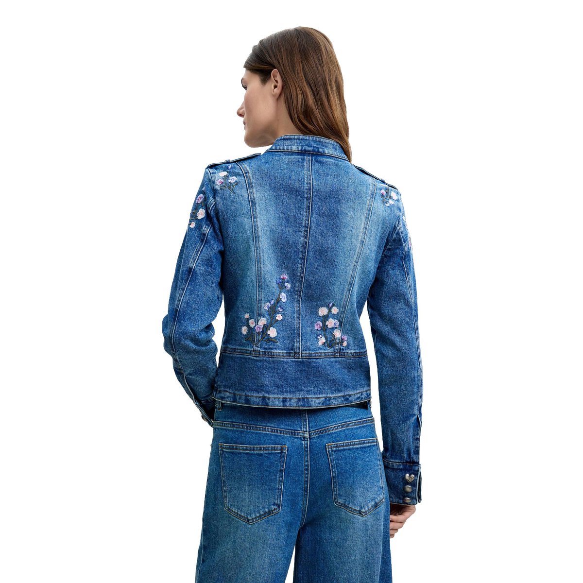 Veste brodée M C Lacroix bleu clair, DESIGUAL