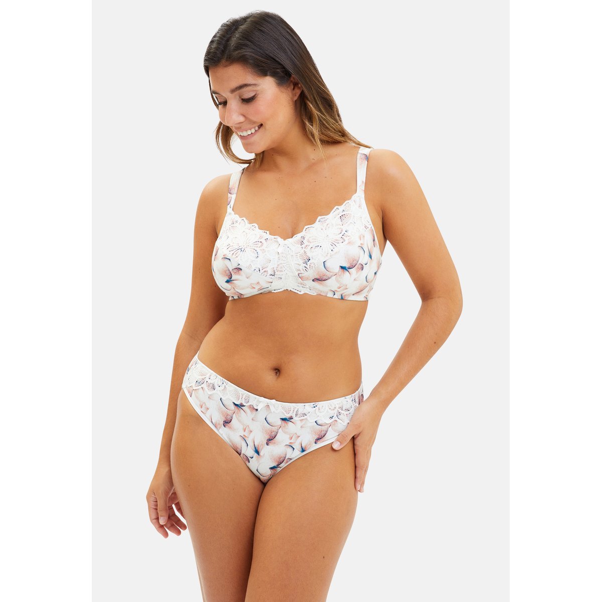 Slip FLORA imprime poesie pastel, SANS COMPLEXE