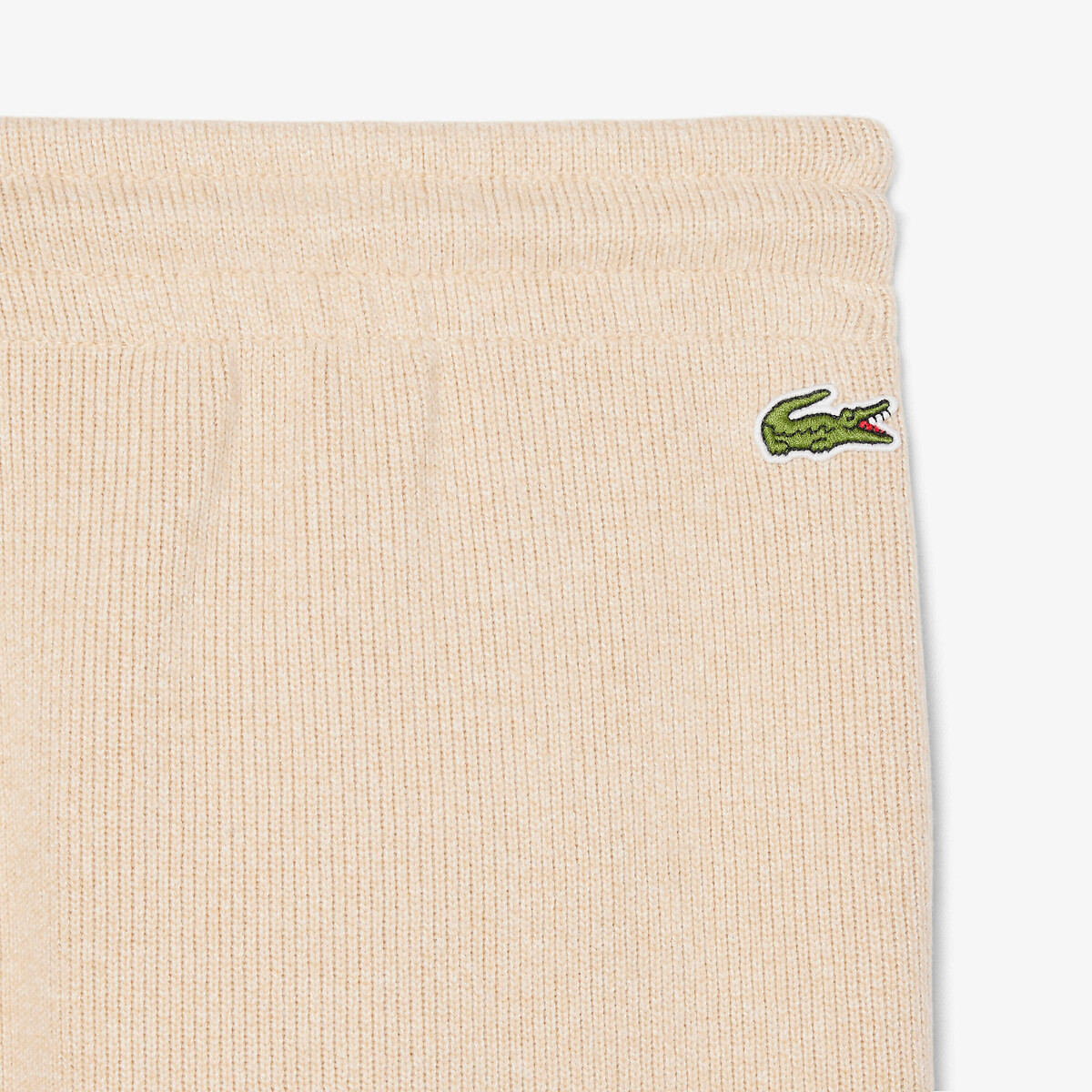 Pantalon jogging large beige, LACOSTE