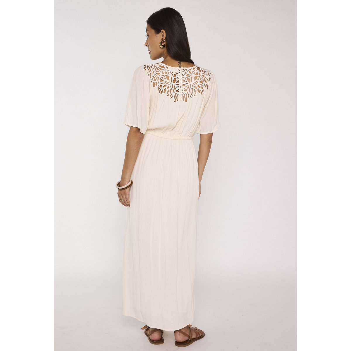 Robe fluide à dentelles PERFECT ecru, Maison 123