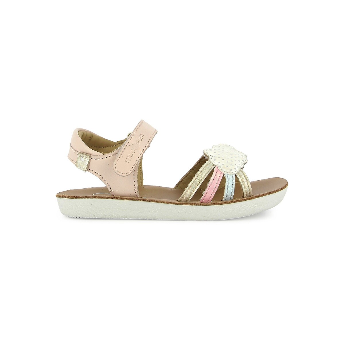 Sandales à scratch GOA MULTI rose, SHOO POM