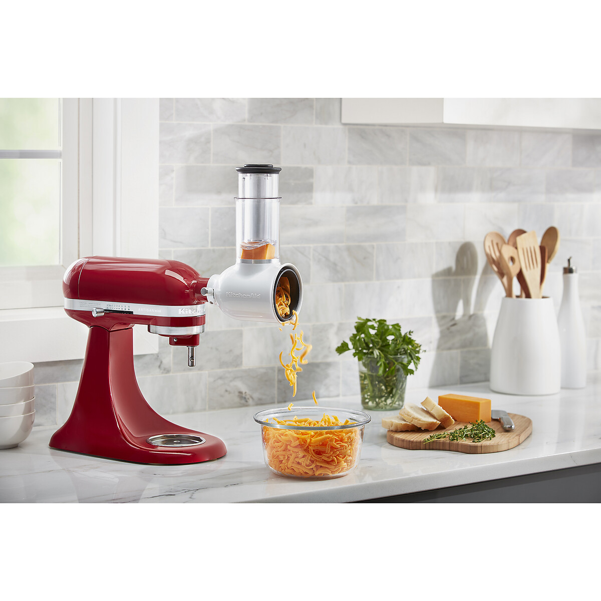 Tranchoir/râpe pour robot pâtissier 5KSMVSA inox, KITCHENAID