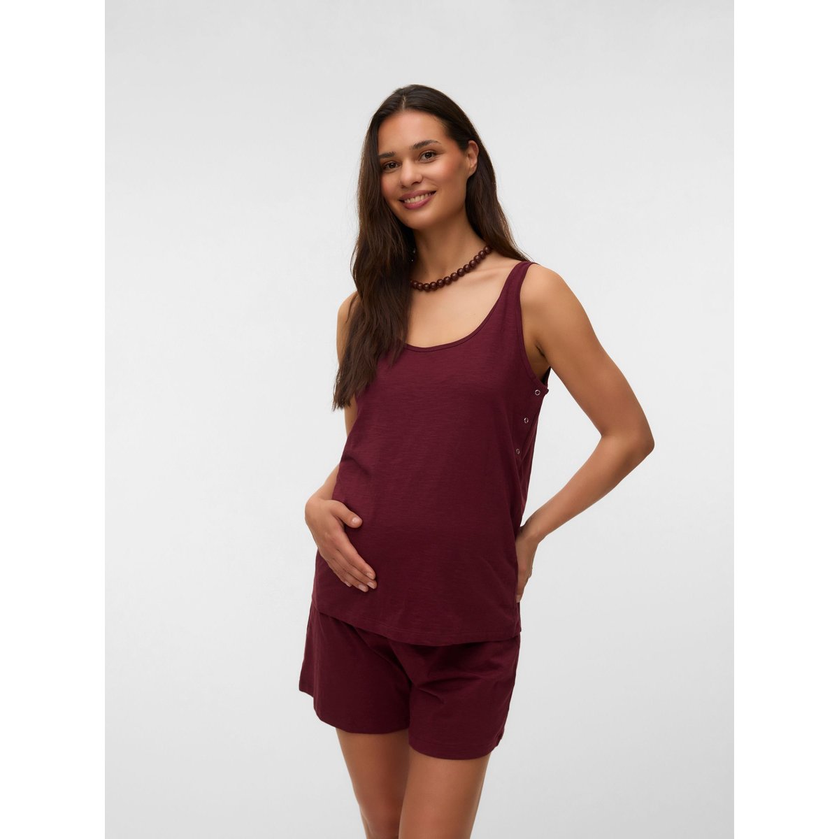 Ensemble Pyjama rouge - windsor wine, MAMA LICIOUS