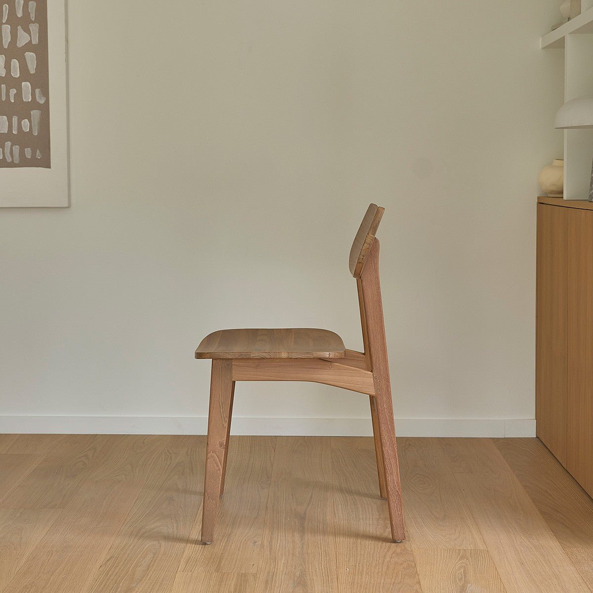 Lot de 2 chaises en bois de teck  ADELE naturel, BERAH GETAH