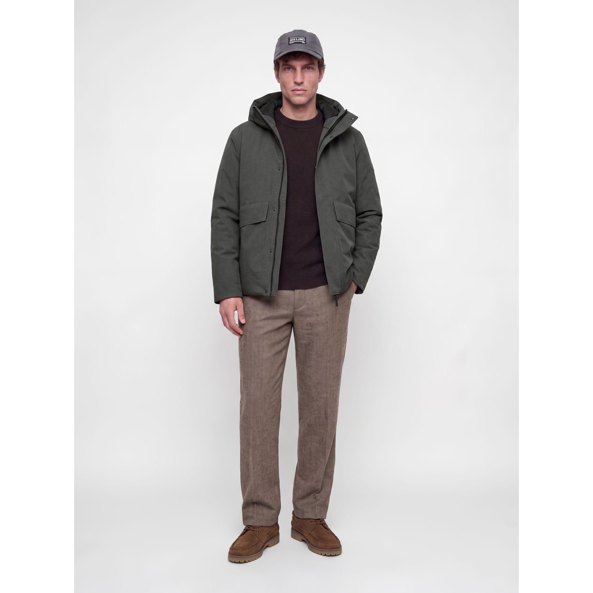 Veste dark grey melange, JACK & JONES
