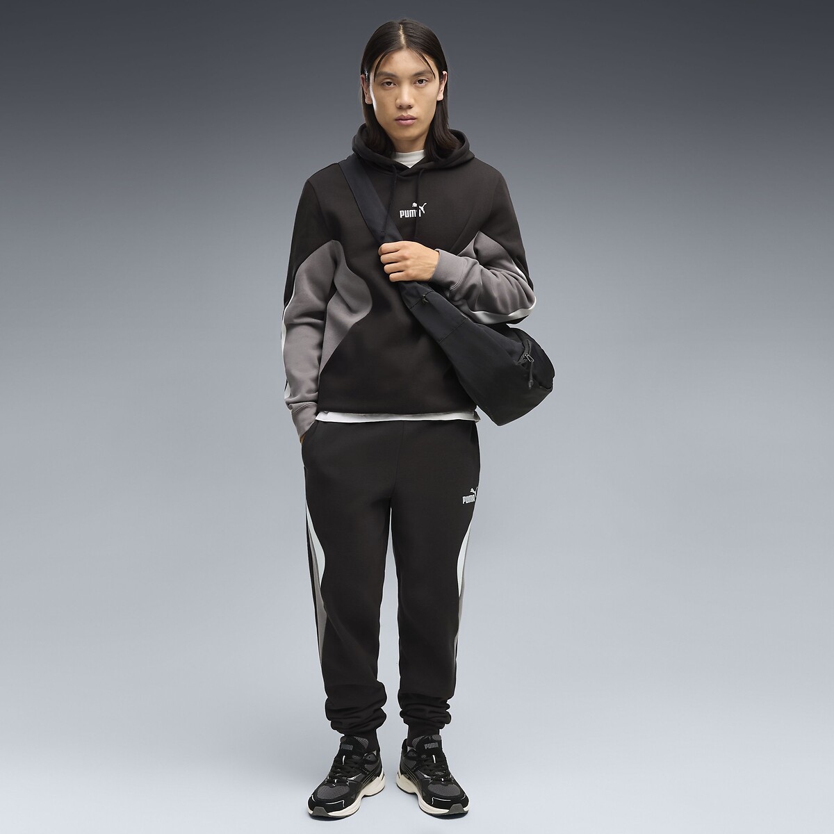Felpa con cappuccio, Essentiel nero , PUMA