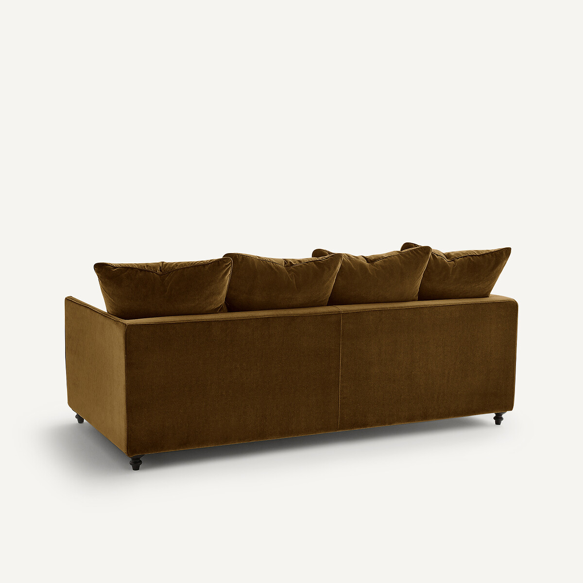 Canapé 3P convertible velours, Lazare bronze, AM.PM