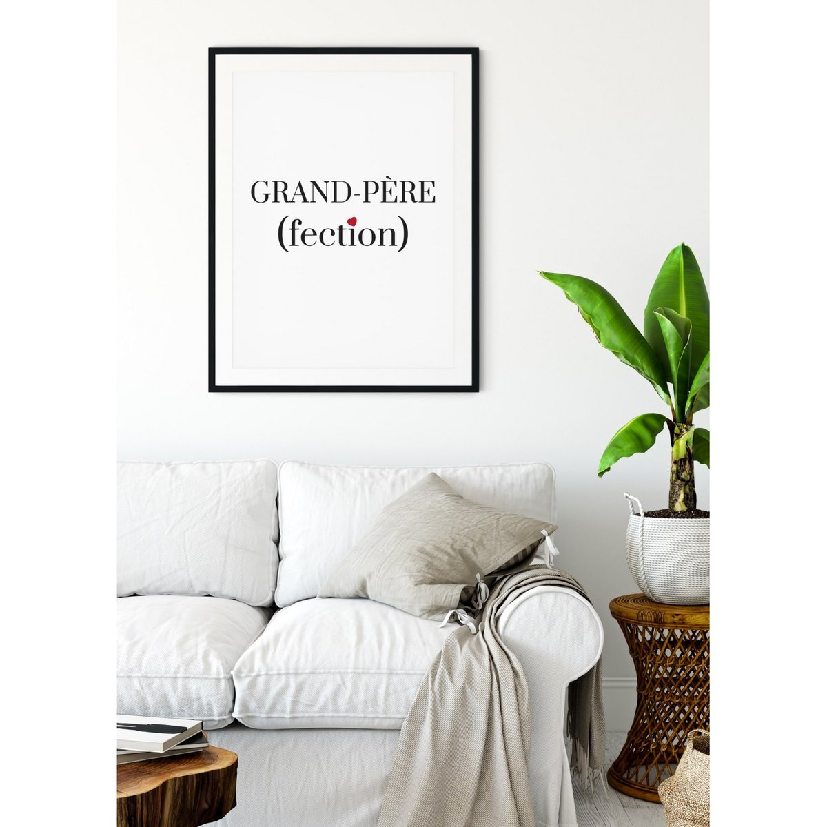 Affiche Grand-Père(fection) blanc, L'AFFICHERIE