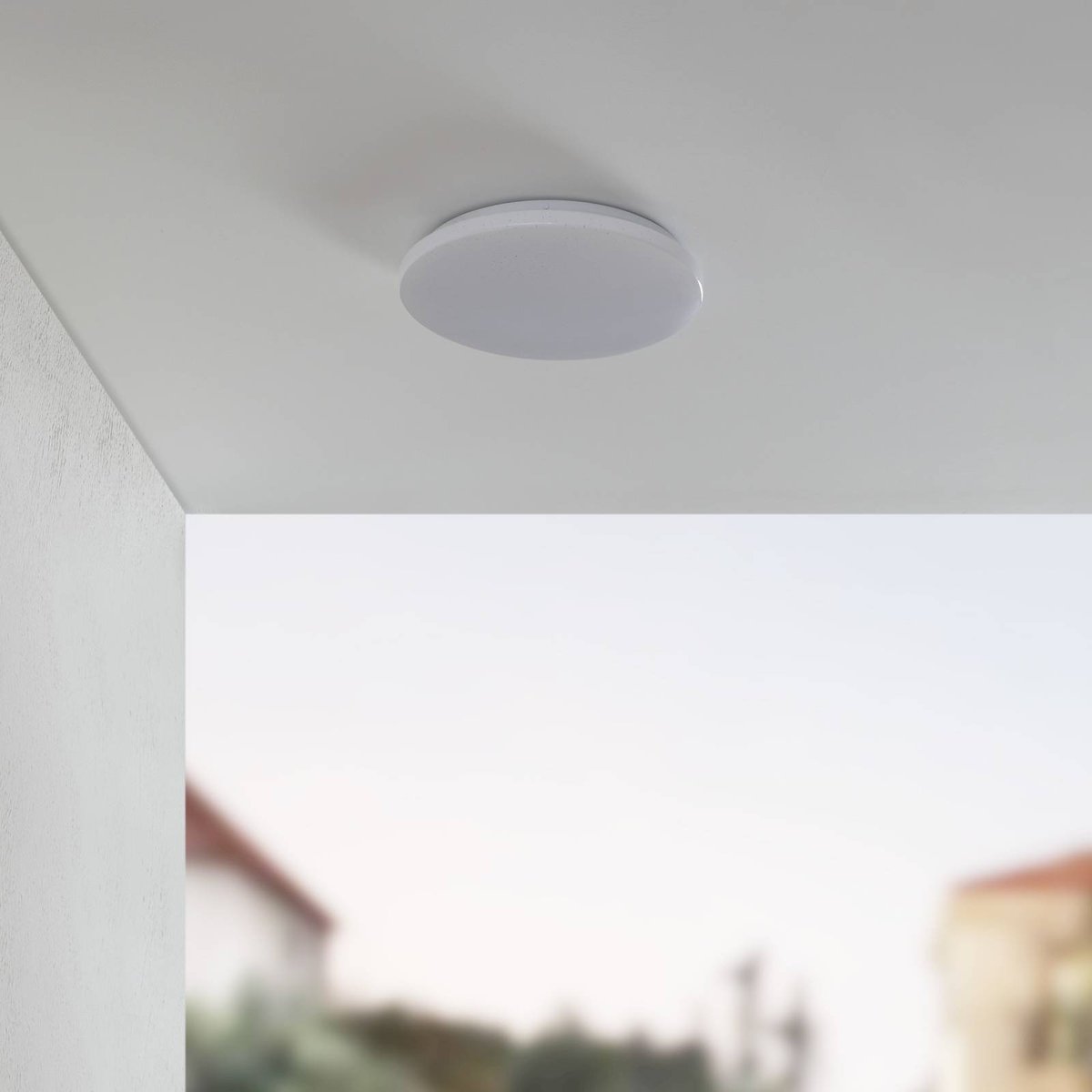 Plafonnier extérieur LED, Astera blanc, LINDBY