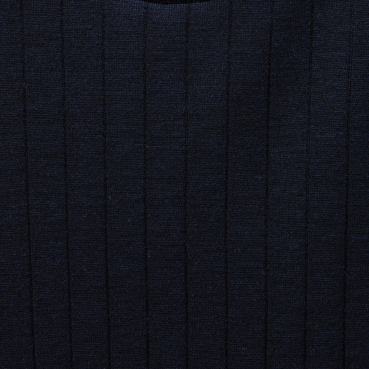 Pull uni en laine et soie marine, MONOPRIX