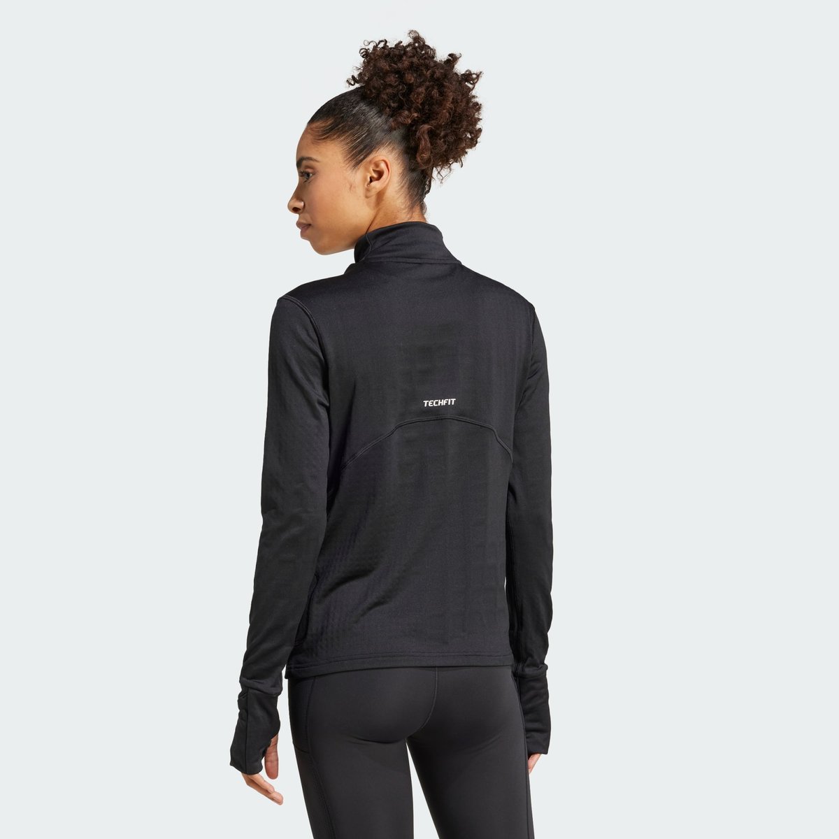 T-shirt manches longues col cheminée TECHFIT COLD.RDY black, adidas Performance