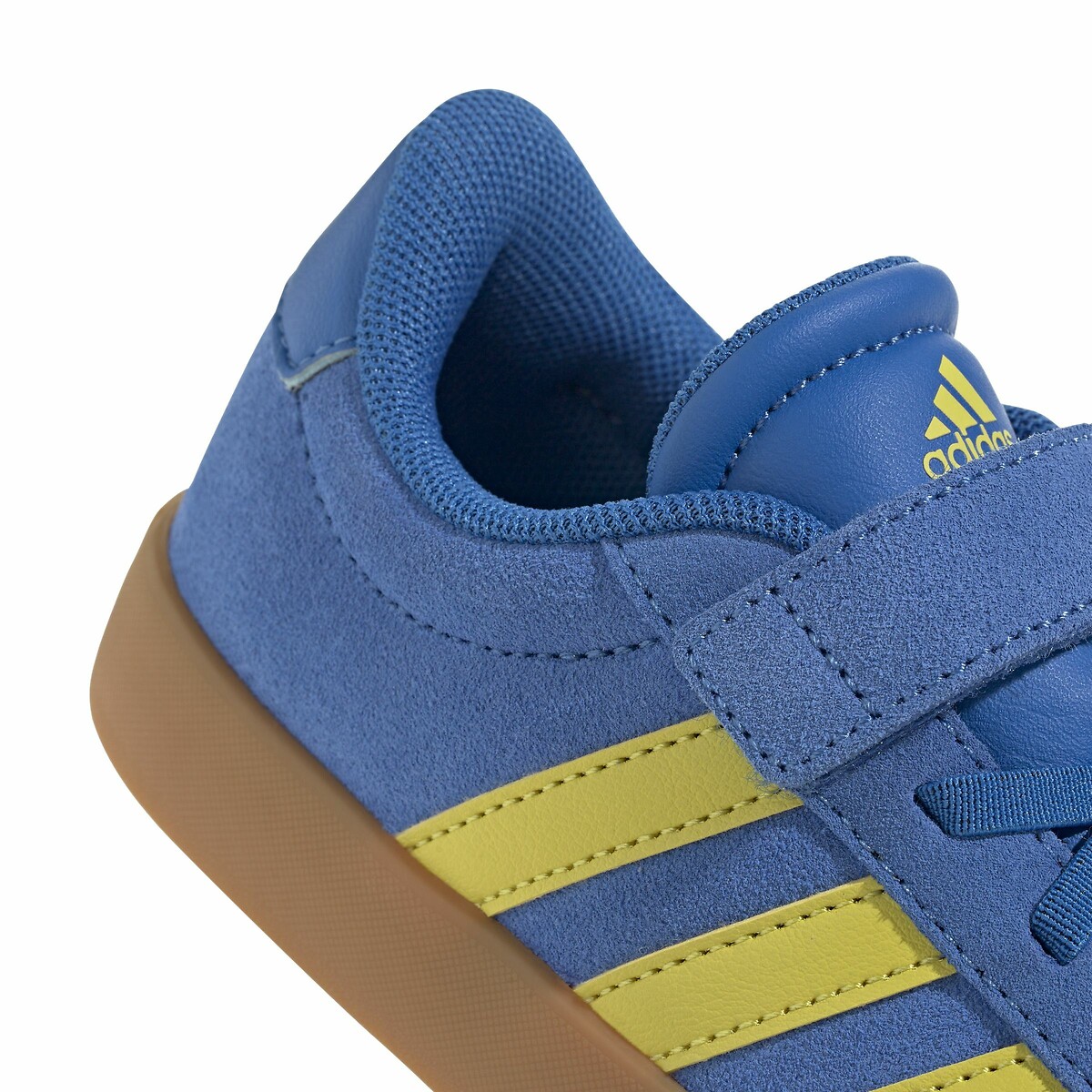Sneakers in leer VL Court 3.0 blauw/geel, ADIDAS SPORTSWEAR