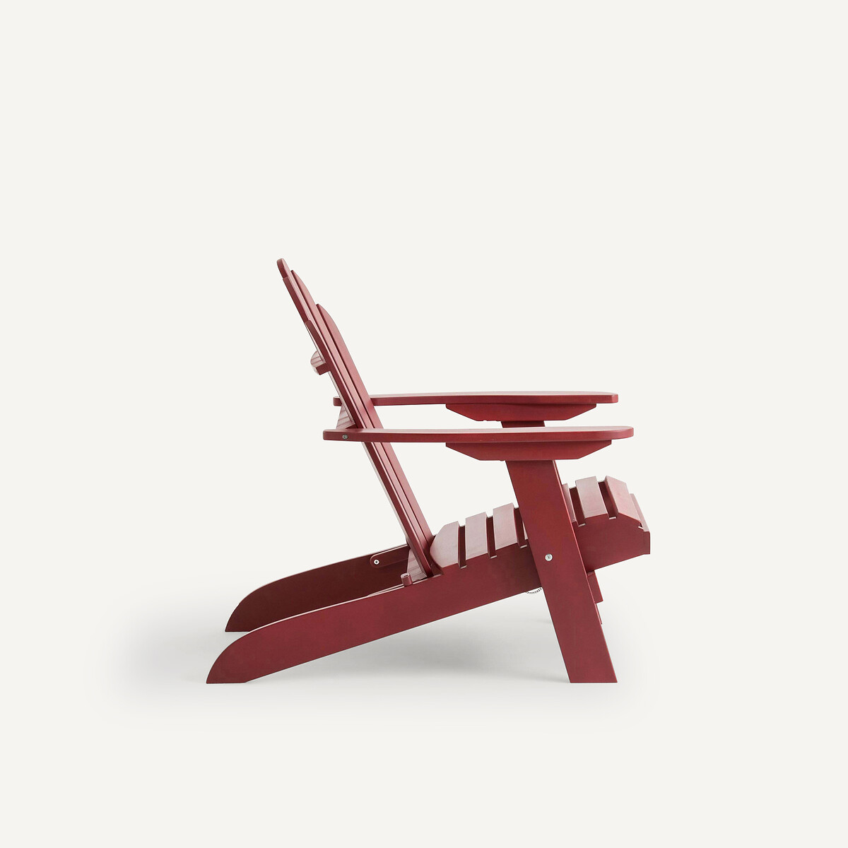 Sillón de jardín Théodore, estilo Adirondack rojo burdeos, AM.PM