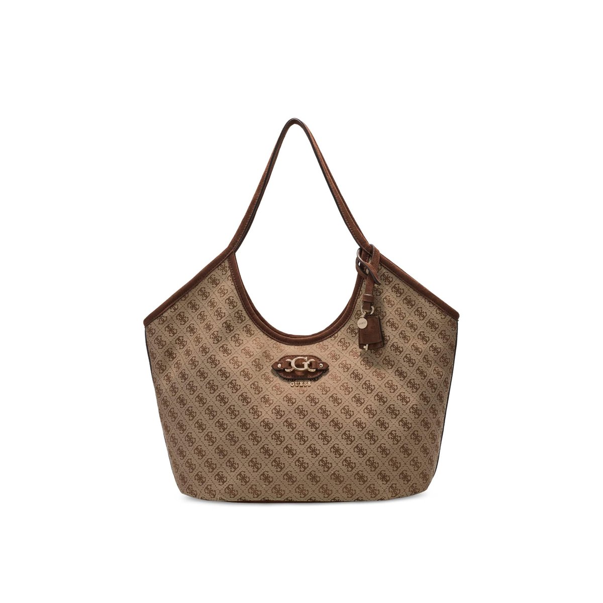 Sac Tote Avec Logo Samantha marron multi, GUESS