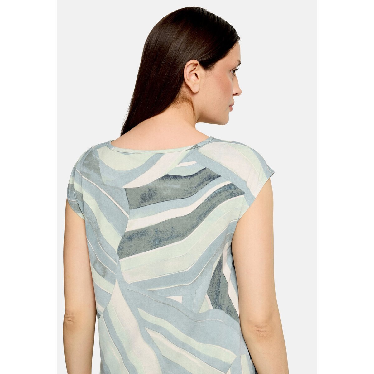 T-shirt façon blouse à élastique mint/green, BETTY BARCLAY