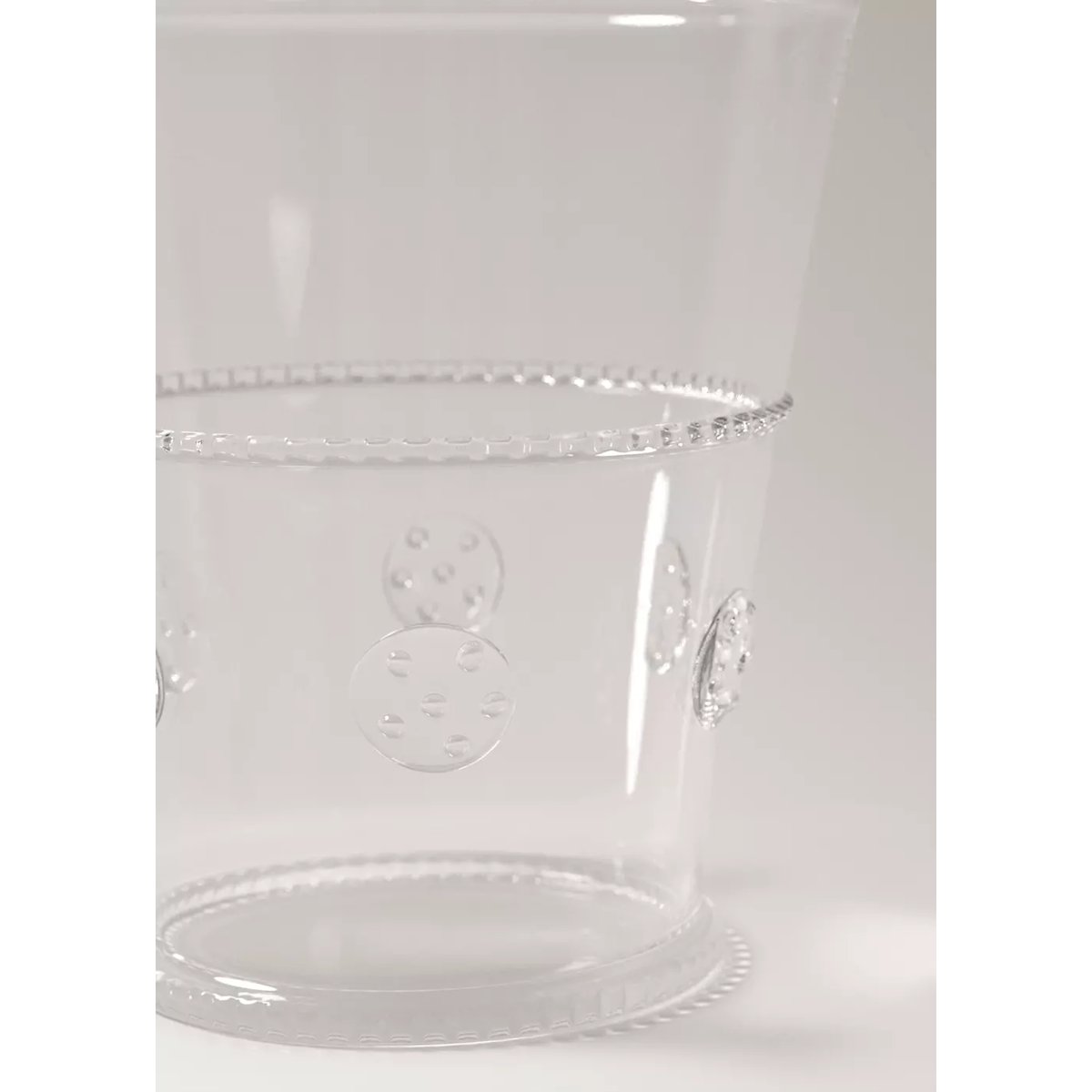 Verre en borosilicate à relief transparent orange, MANGO HOME