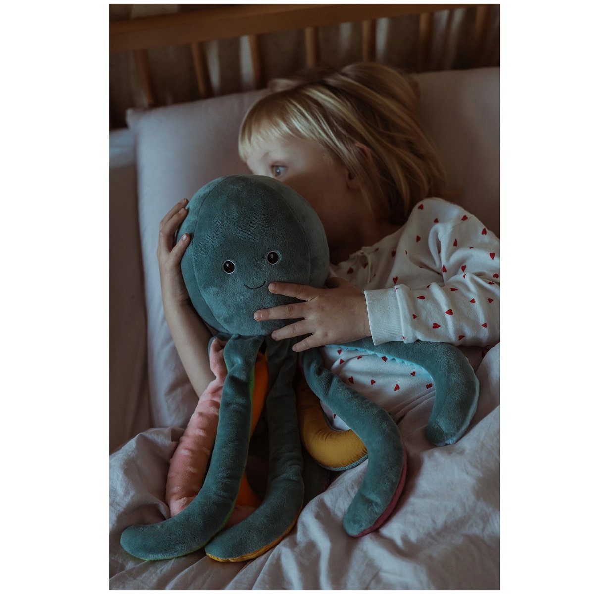 Pieuvre en peluche lestée 1,2 kg bleu, BYASTRUP