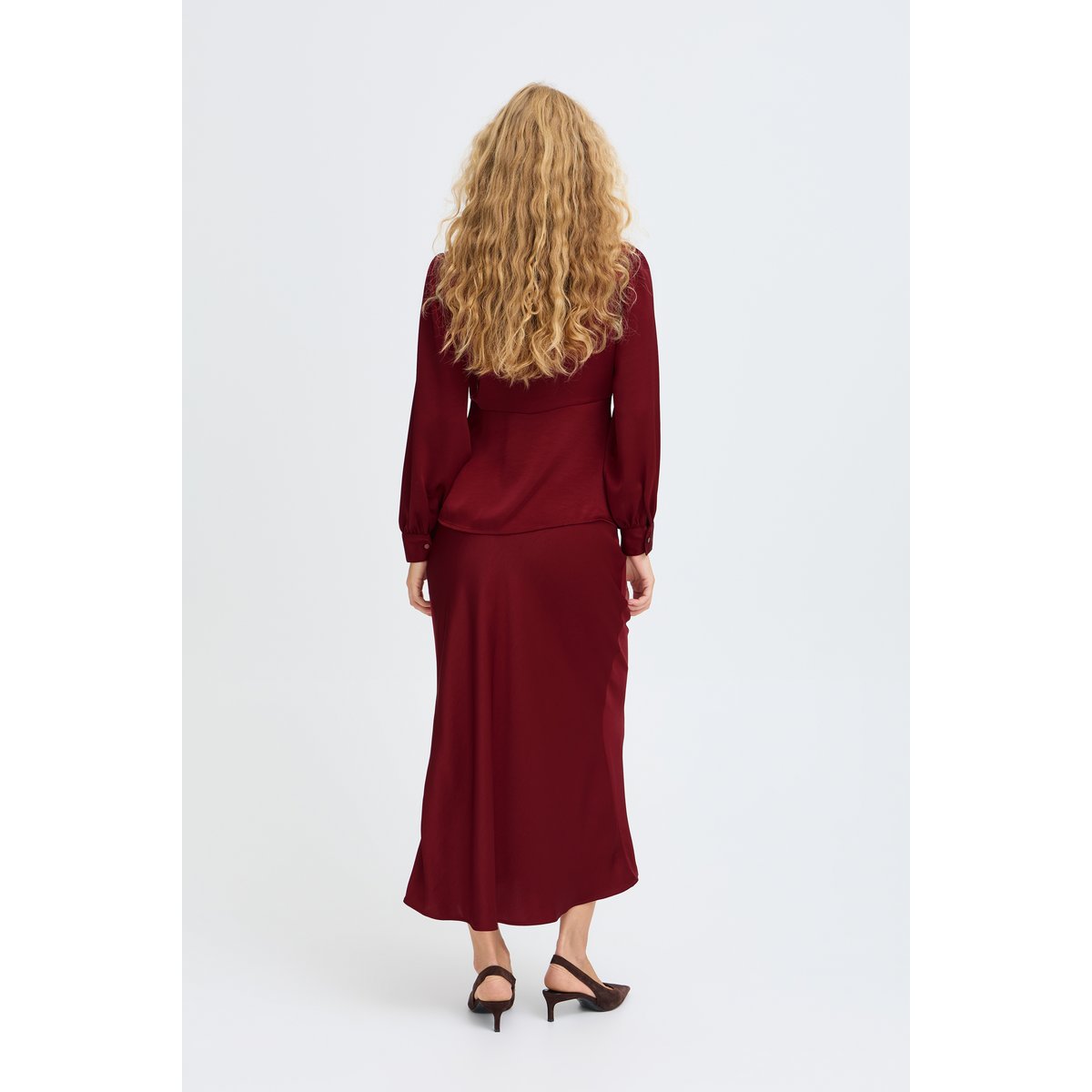 Chemise à manches longues rouge sun-dried tomato, B.YOUNG