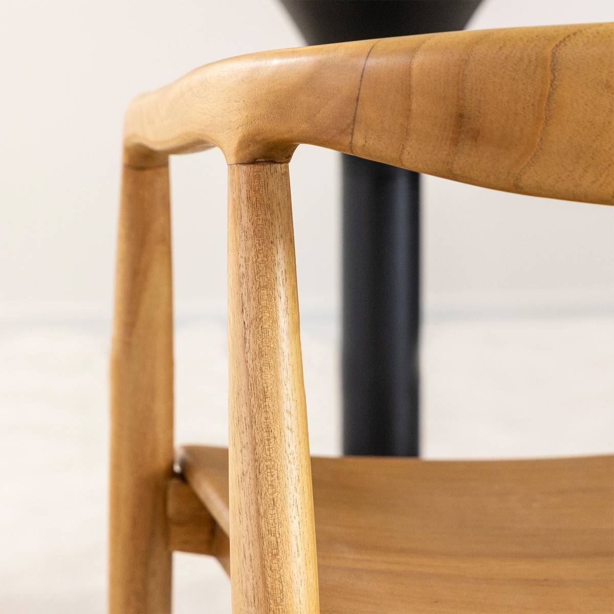 Lot de 2 chaises en bois de teck JUNE bois clair, MADE IN MEUBLES