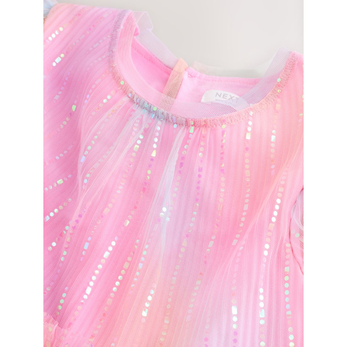 Robe de soirée en tulle rose étincelant, NEXT
