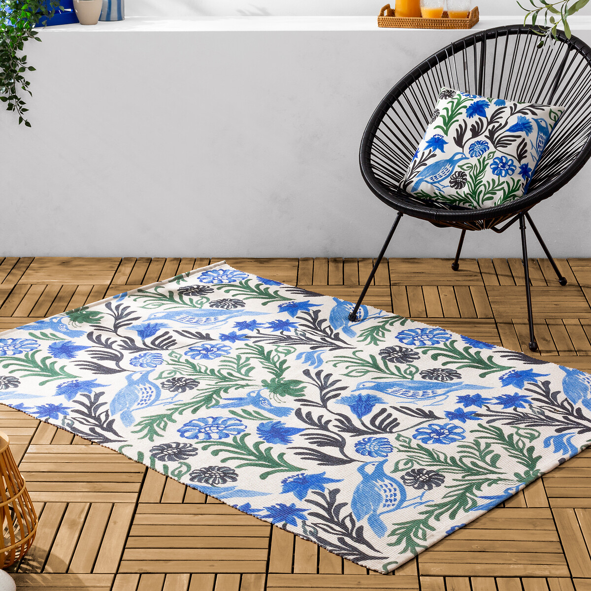 Alentejo Outdoor/Indoor Washable Rug blue, FURN.