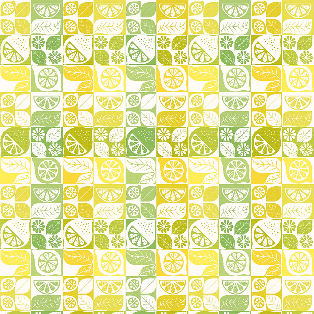 Nappe pur coton MILLE CITRUS fresh, GARNIER THIEBAUT