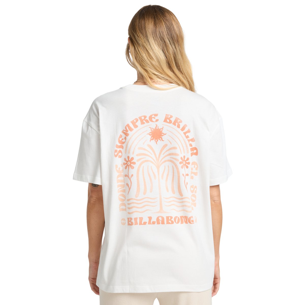 T shirt manches courtes ALWAYS LOOKING blanc salt crystal, BILLABONG