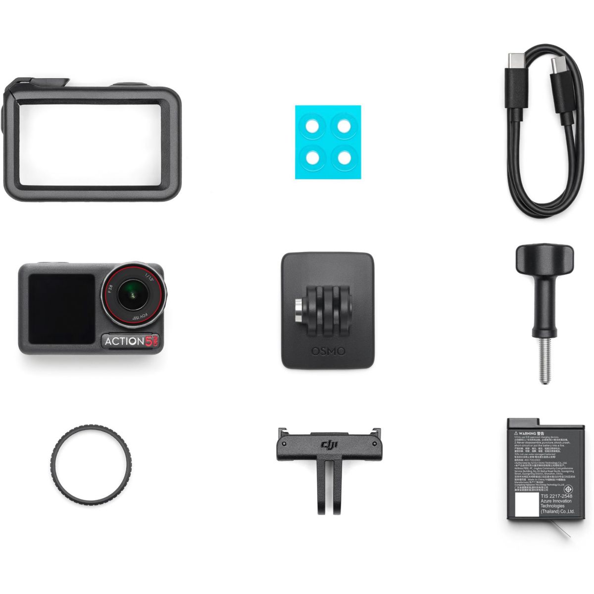 Caméra sport Osmo Action 5 Pro standard combo couleur unique, DJI