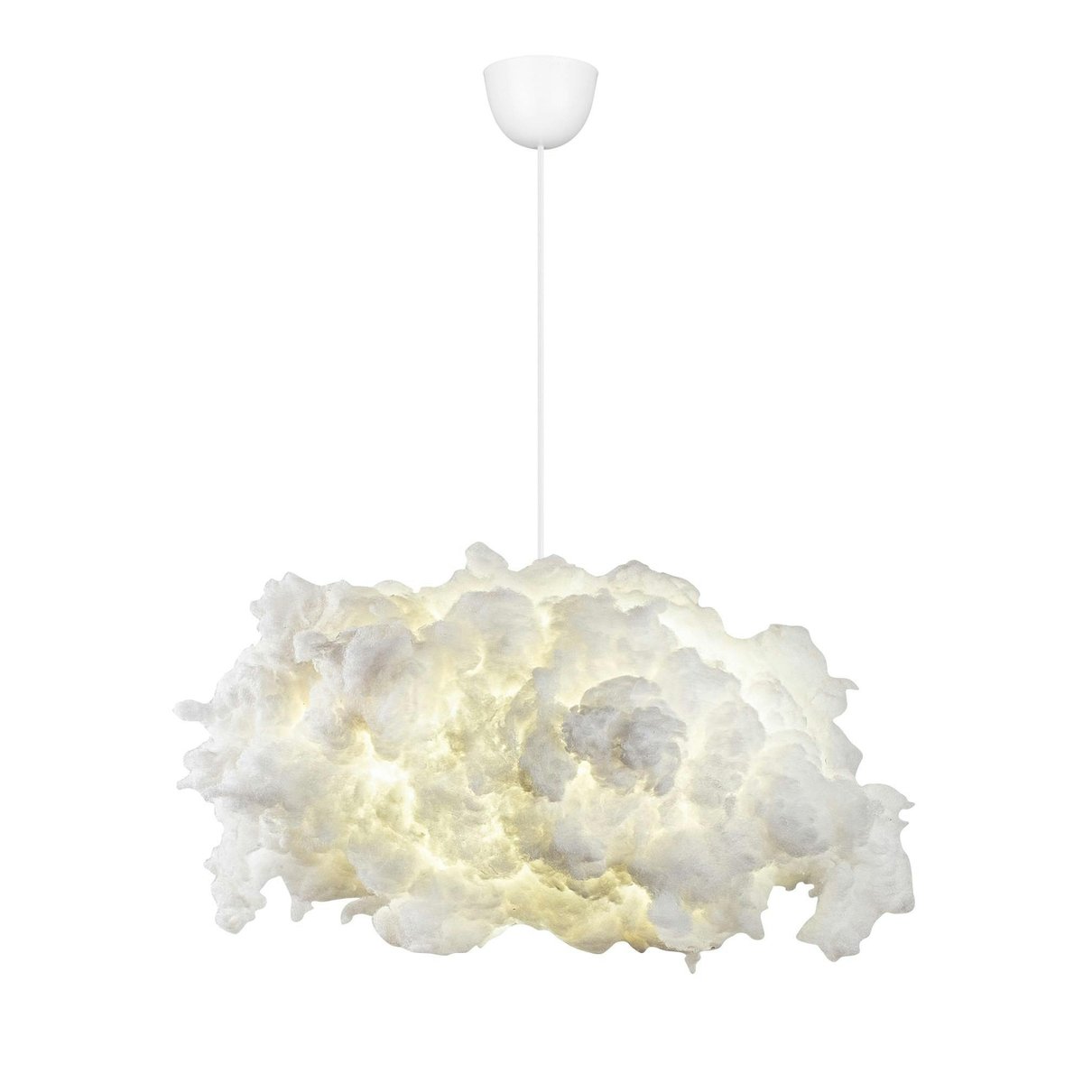 Suspension design blanche effet nuage, pour chambre SILE blanc, PIER IMPORT