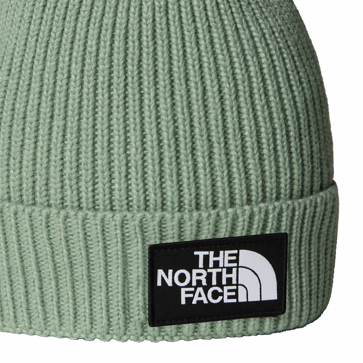 Bonnet à revers TNF LOGO BOX CUFFED kaki clair, THE NORTH FACE