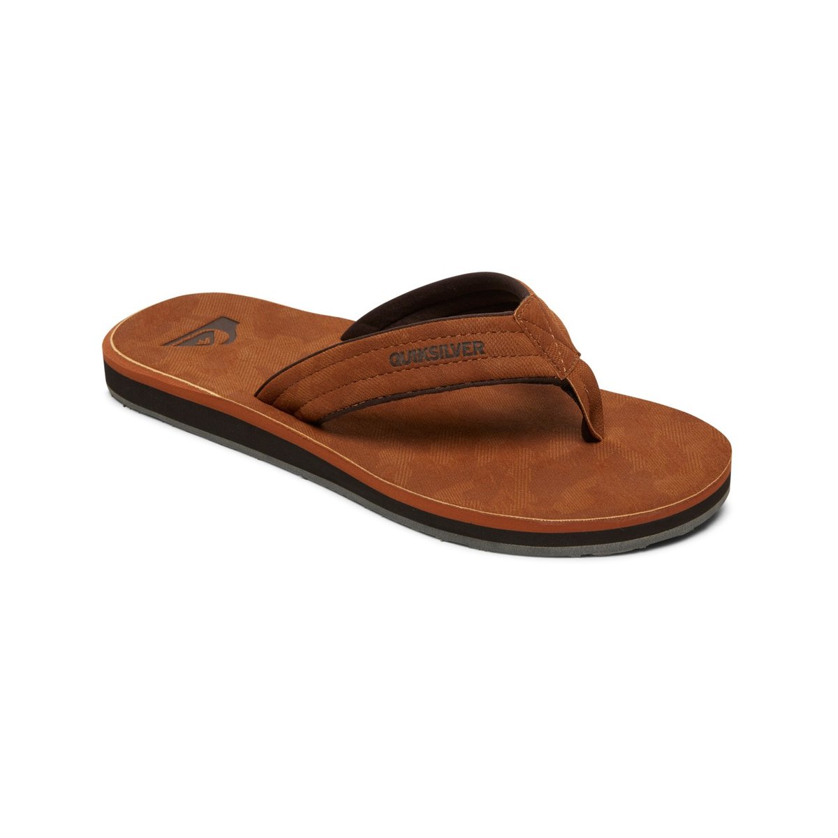 Tongs Carver marron brown/brown/brown, QUIKSILVER
