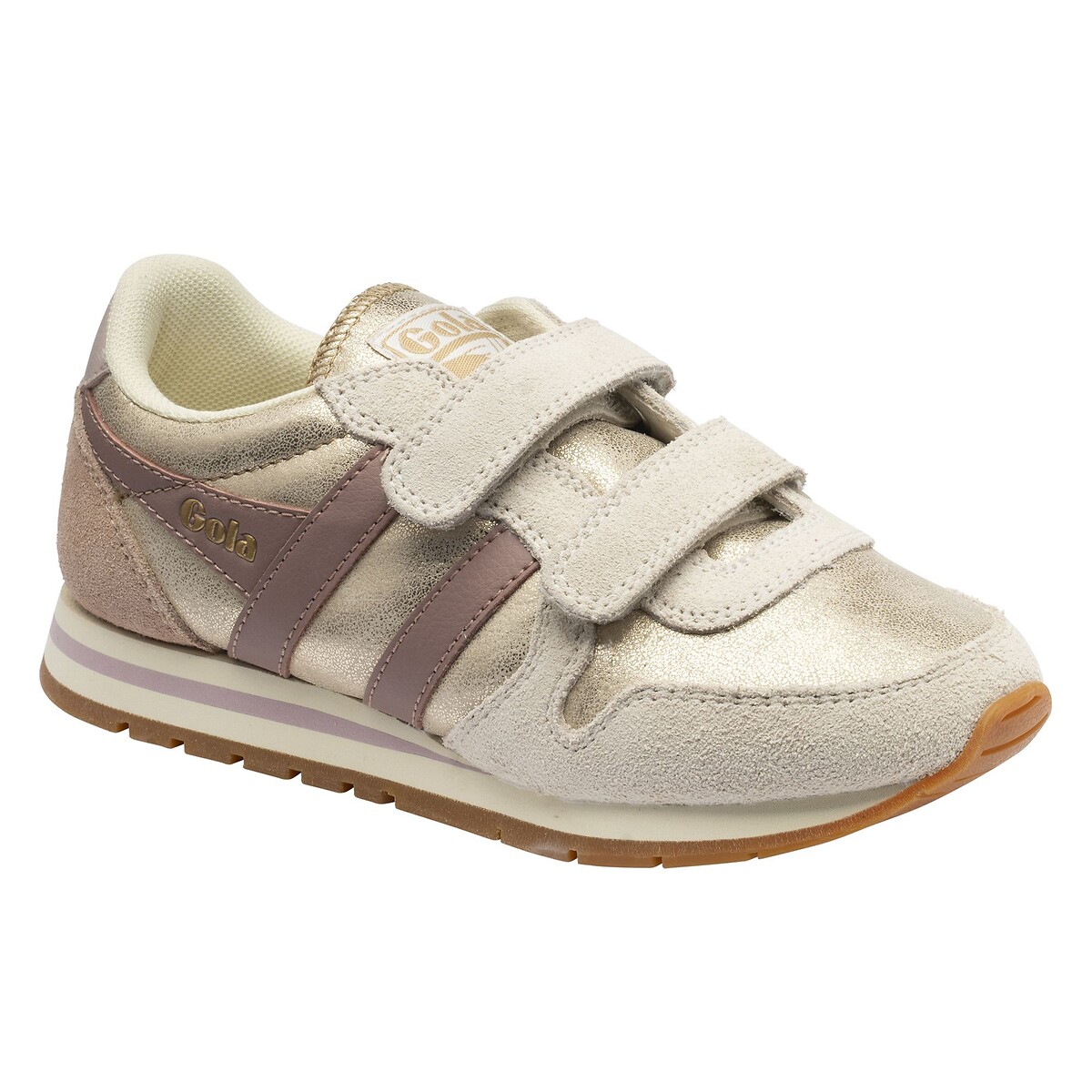 Zapatillas con cierres de velcro, DAYTONA BLAZE STRAP dorado/rosa antiguo, GOLA
