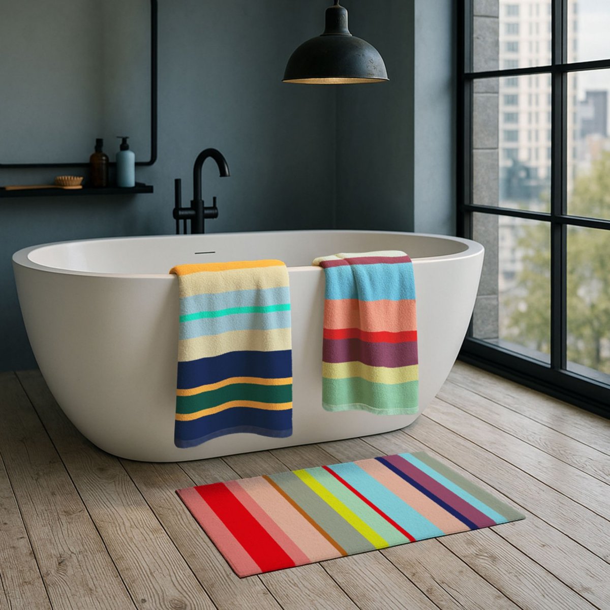 Serviette de toilette en coton kaido, REMEMBER