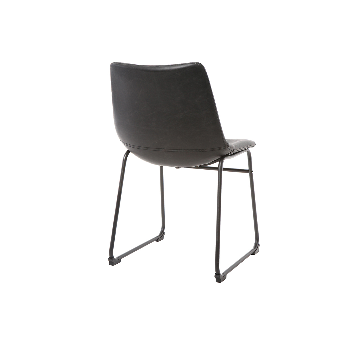 Chaises industrielles noires (lot de 2) NEW ROCK noir, MILIBOO