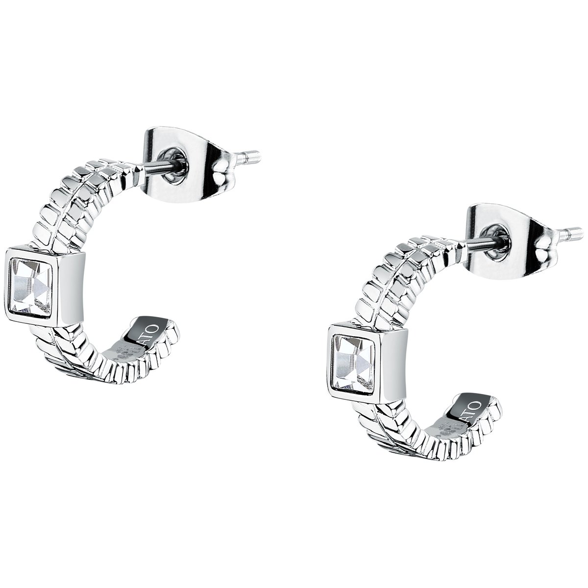Boucles d'oreille GIOIA argent, blanc, MORELLATO