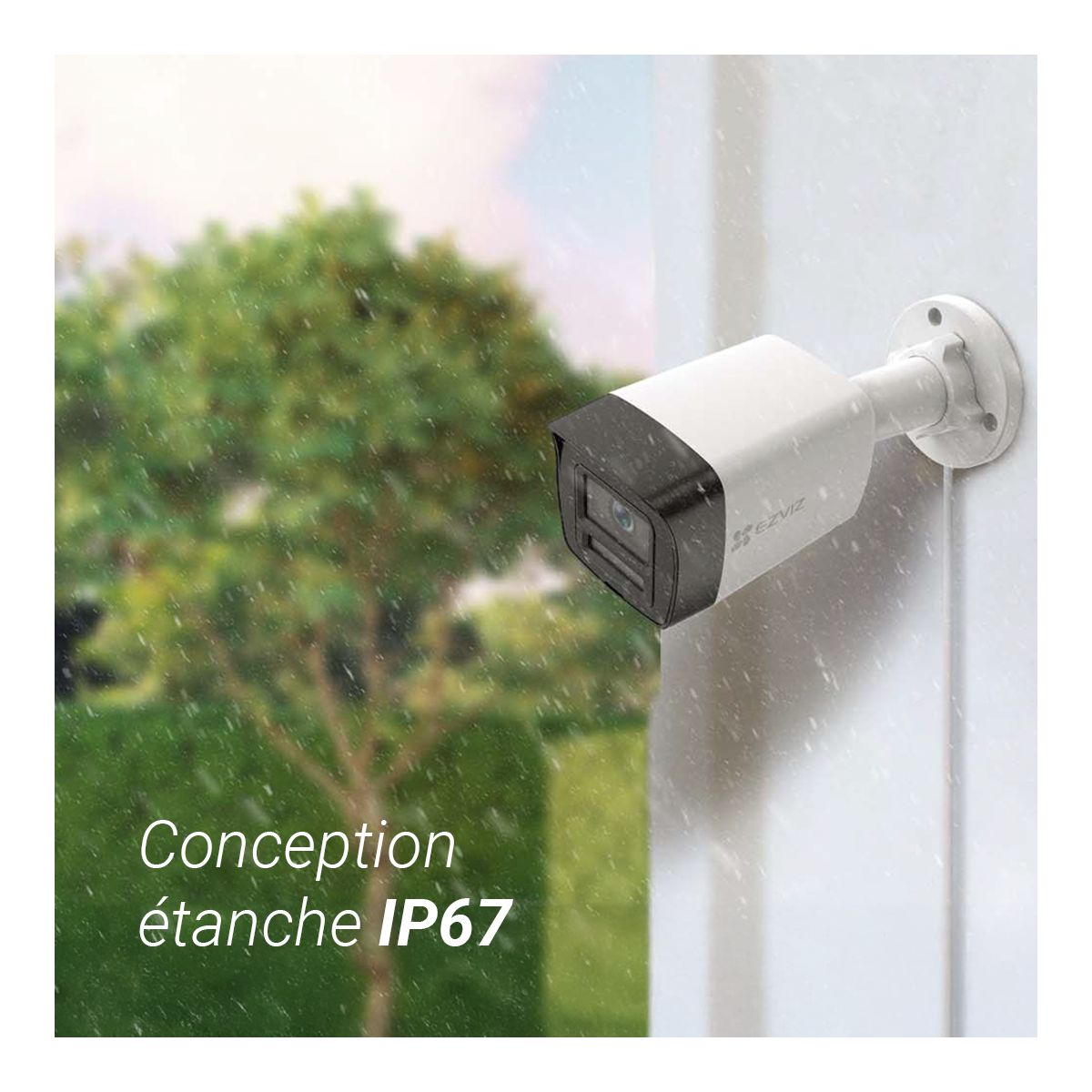 Caméra de surveillance H3K 4K PoE couleur unique, EZVIZ