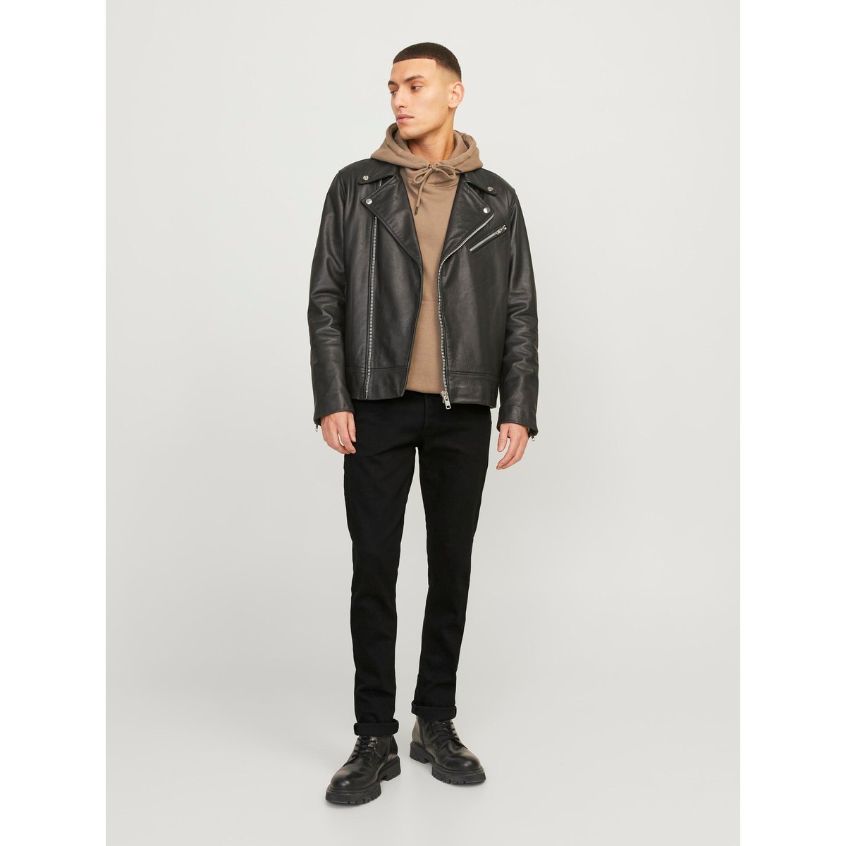 Jean Slim black denim, JACK & JONES