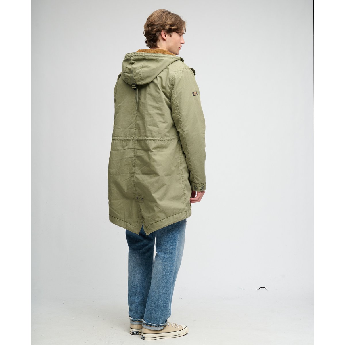 Parka Militaire Coupe Oversize vert olive shooting, SUPERDRY