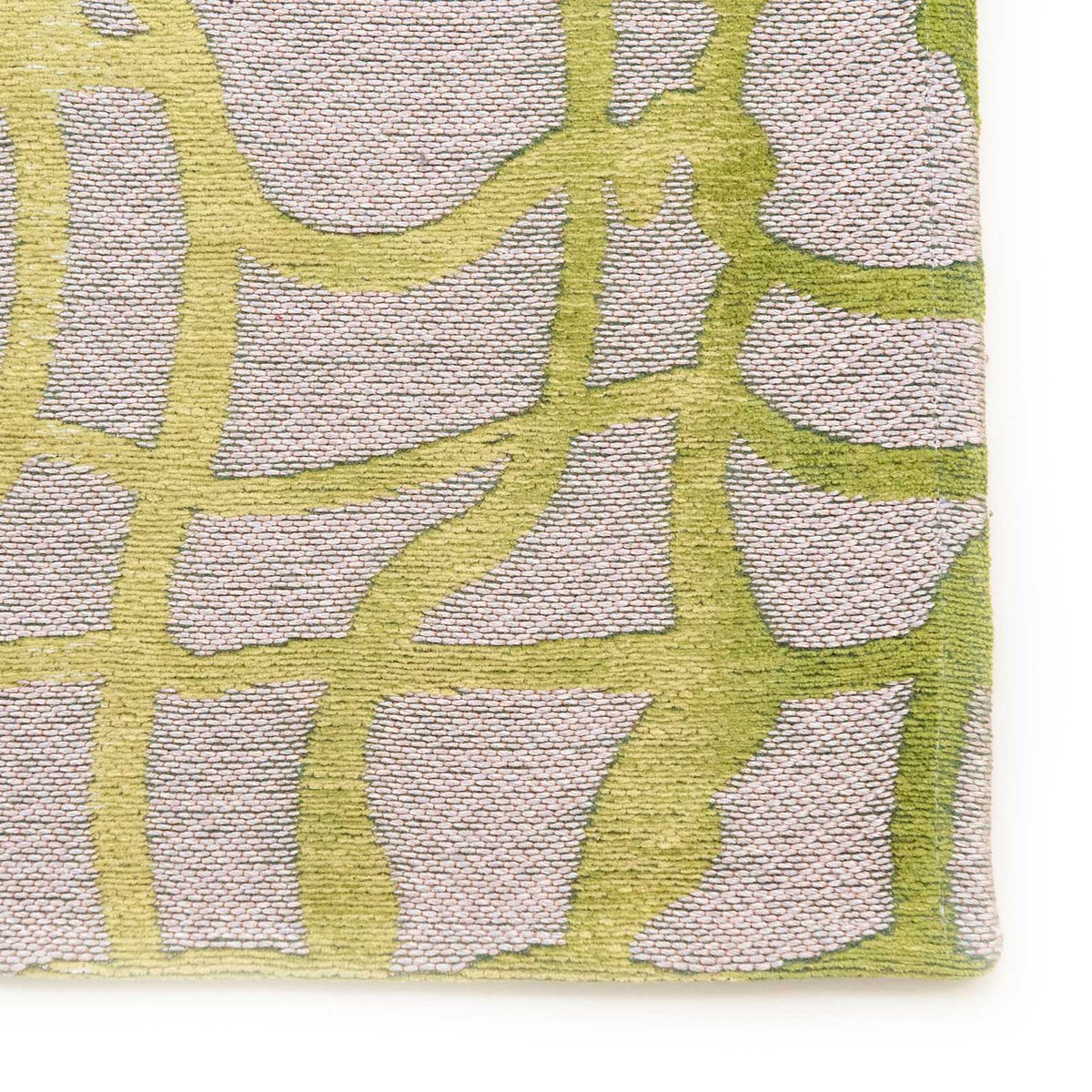 Tapis intérieur/extérieur tissé plat FADY vert, NOVATREND