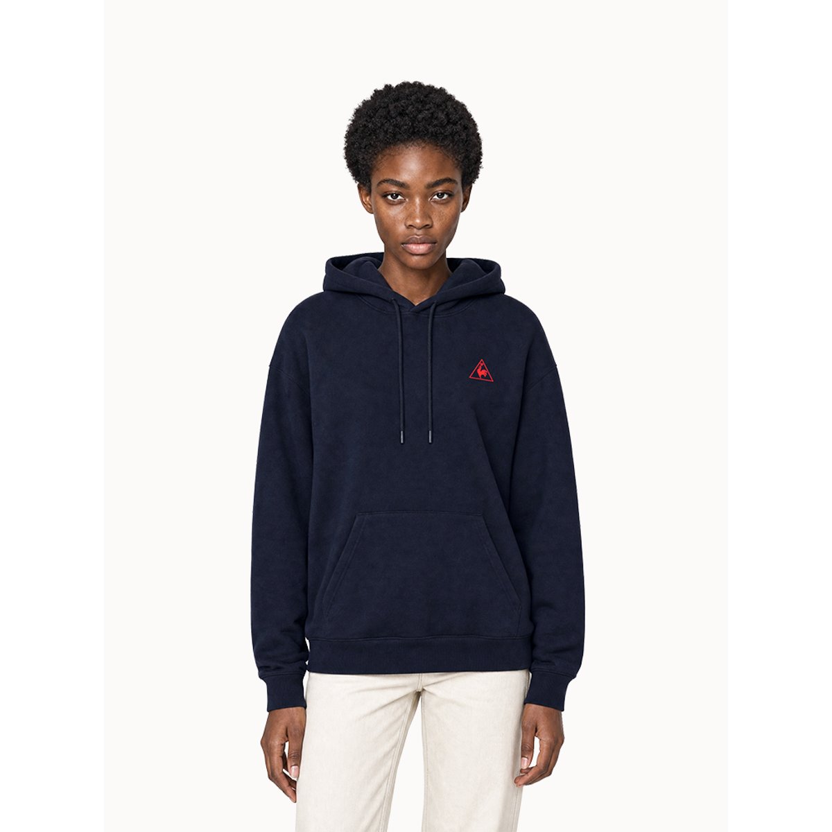 Sweat à capuche relax L'Amour du Sport en molleton gratté L'AMOUR DU SPORT blue, LE COQ SPORTIF