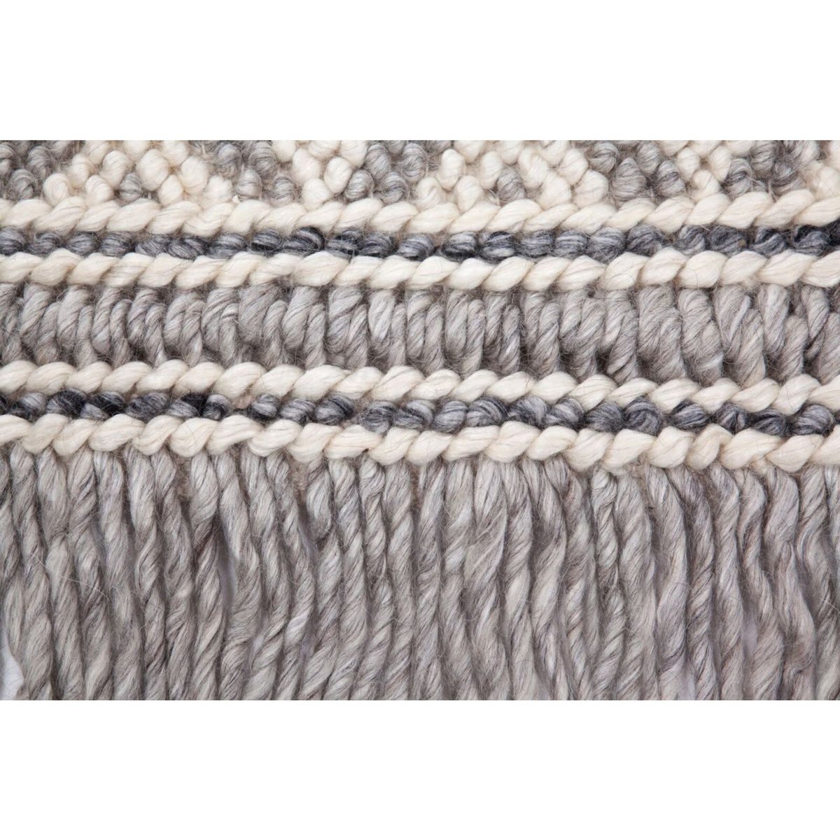 Tapis en laine fait main, NATURA beige, argent, ARTE ESPINA