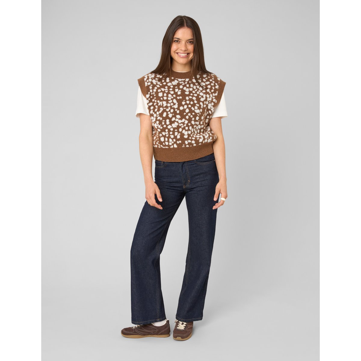 Pull sans manches camel, BZB