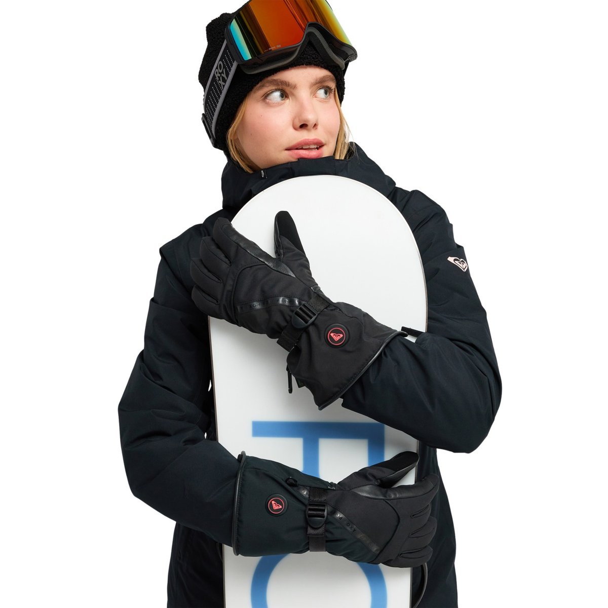 Gants chauffants techniques ski/snowboard SIERRA WARMLINK. noir true black, ROXY