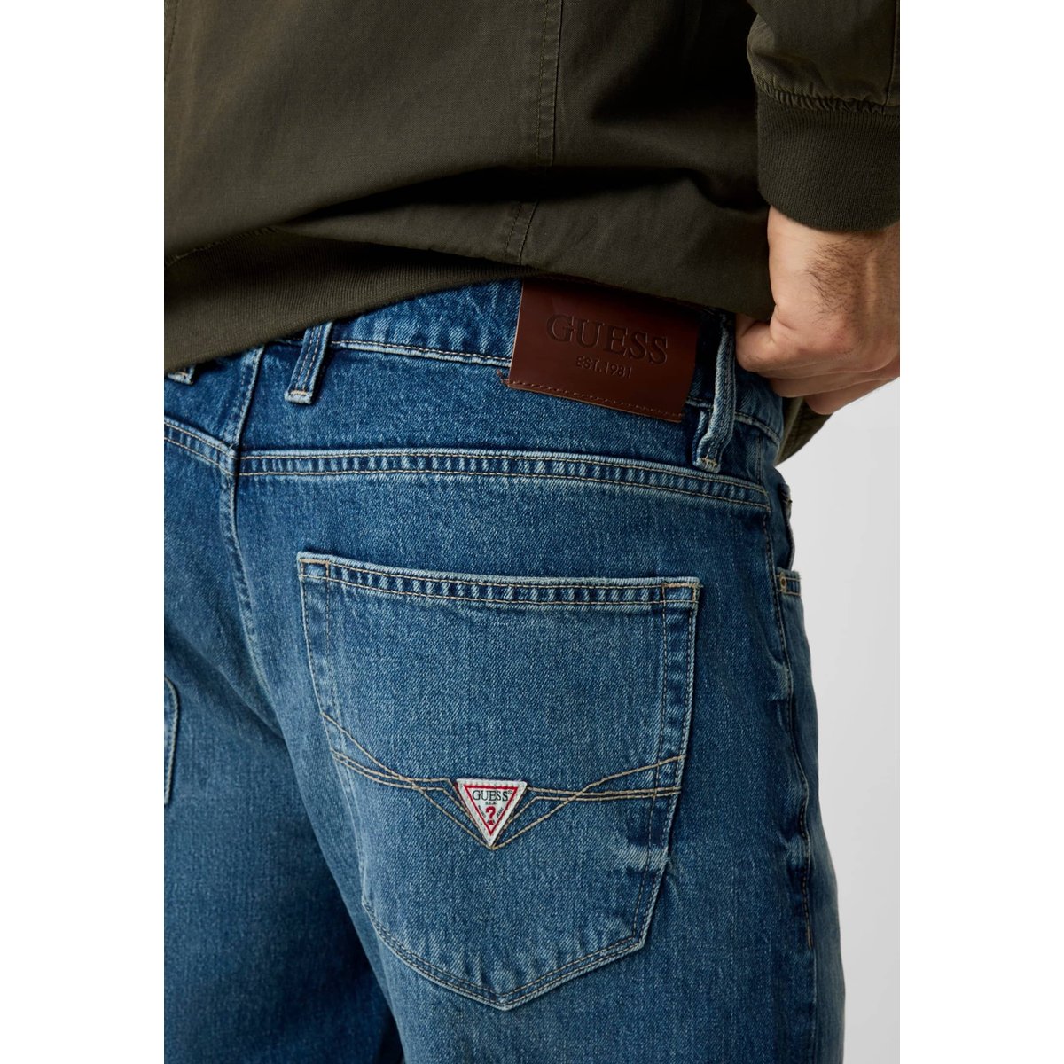 Jeans Slim Angels bleu foncé, GUESS